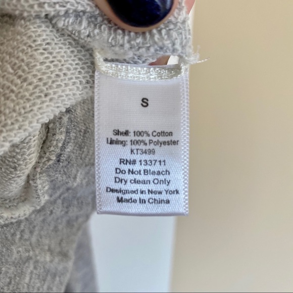 Addison Gray & White Colorblock Sweatshirt - Picture 3 of 4